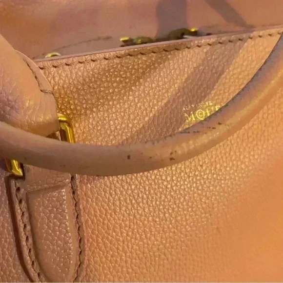 Alexander McQueen Padlock Zip Tote in Blush Pink Leather with Gold Skull Charm - Picture 6 of 14